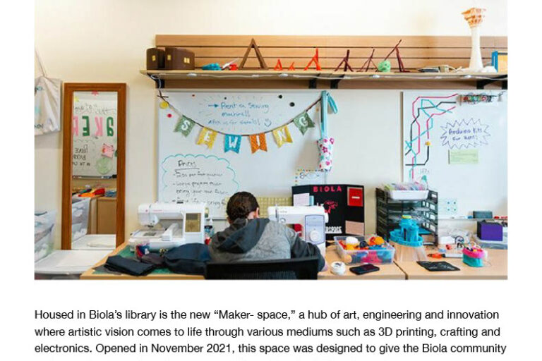 Creativity Corner - Biola Magazine - Biola University Page - 01
