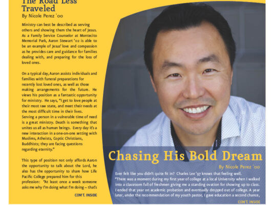 Life Pacific College - 2015 Fall - Page 01
