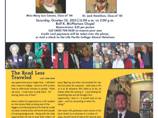 Life Pacific College - 2015 Fall - Page 03
